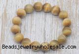 CGB5326 10mm, 12mm round golden tiger eye beads stretchy bracelets