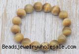 CGB5326 10mm, 12mm round golden tiger eye beads stretchy bracelets