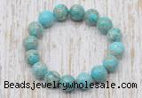 CGB5368 10mm, 12mm round sea sediment jasper beads stretchy bracelets