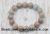 CGB5369 10mm, 12mm round serpentine jasper beads stretchy bracelets