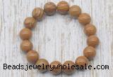 CGB5378 10mm, 12mm round wooden jasper beads stretchy bracelets
