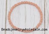 CGB7306 4mm tiny sunstone beaded meditation yoga bracelets