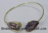 CGB882 13*18mm - 20*25mm freeform druzy agate gemstone bangles