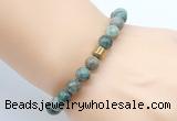 CGB8847 8mm, 10mm African turquoise & drum hematite power beads bracelets