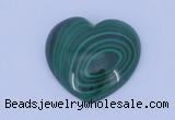 CGC34 5pcs 15*15mm heart natural malachite gemstone cabochons