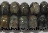 CGE110 15.5 inches 6*10mm rondelle glaucophane gemstone beads