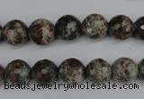 CGG03 15.5 inches 10mm faceted round ghost gemstone beads wholesale