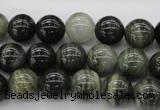 CGH04 15.5 inches 10mm round green hair stone beads wholesale