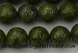 CGJ454 15.5 inches 12mm round green jasper beads wholesale
