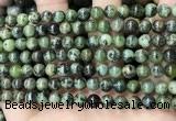 CGJ501 15.5 inches 6mm round green jade beads wholesale