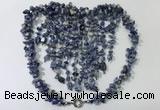 CGN835 20 inches stylish blue spot stone statement necklaces
