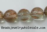 CGQ62 15.5 inches 16mm round gold sand quartz beads wholesale