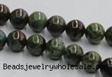 CGR03 16 inches 10mm round green rain forest stone beads wholesale