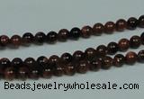 CGS200 15.5 inches 4mm round blue & brown goldstone beads wholesale