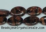 CGS211 15.5 inches 13*18mm oval blue & brown goldstone beads wholesale