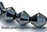 CHE06 14.5 inches 8*8mm bicone shape hematite beads Wholesale