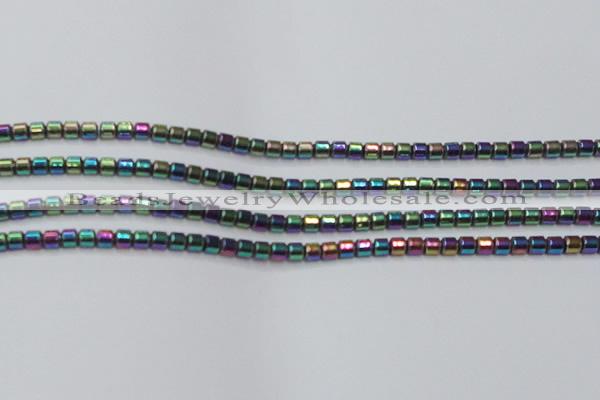 CHE780 15.5 inches 2*2mm drum plated hematite beads wholesale
