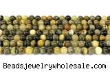 CHJ101 15 inches 6mm round honeybee jasper beads