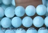 CHM301 15.5 inches 6mm round blue hemimorphite gemstone beads