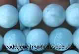 CHM302 15.5 inches 8mm round blue hemimorphite gemstone beads