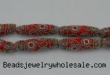 CIB648 16*60mm rice fashion Indonesia jewelry beads wholesale