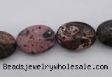 CIJ121 15.5 inches 10*14mm oval dyed impression jasper beads wholesale