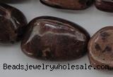 CIJ130 15.5 inches 15*18mm – 18*25mm freeform dyed impression jasper beads