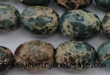 CIJ93 15.5 inches 15*20mm drum impression jasper beads wholesale