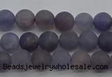 CIL108 15.5 inches 4mm round matte iolite gemstone beads