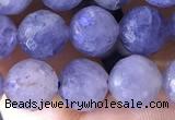 CIL124 15.5 inches 8mm faceted round iolite gemstone beads