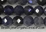 CIL50 15.5 inches 6mm faceted round iolite gemstone beads