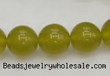 CKA207 15.5 inches 16mm round Korean jade gemstone beads