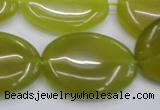 CKA251 15.5 inches 22*30mm oval Korean jade gemstone beads