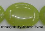 CKA252 15.5 inches 30*40mm oval Korean jade gemstone beads