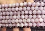 CKU321 15.5 inches 8mm round natural pink kunzite beads