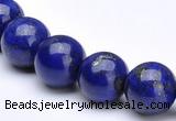 CLA14 16mm round deep blue dyed lapis lazuli beads wholesale