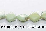 CLE15 rhombic 8*8mm lemon turquoise gemstone beads Wholesale