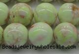 CLE204 15.5 inches 12mm round lemon turquoise beads wholesale