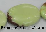 CLE48 15.5 inches 30*40mm oval lemon turquoise beads wholesale