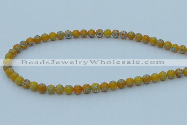 CLG623 10PCS 16 inches 6mm round lampwork glass beads wholesale