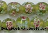 CLG761 15 inches 12mm round lampwork glass beads wholesale