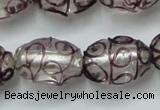 CLG885 2PCS 16 inches 12*18mm oval lampwork glass beads wholesale