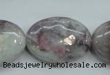 CLI59 15.5 inches 22*30mm oval natural lilac jasper beads wholesale