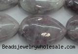 CLI61 15.5 inches 22*30mm teardrop natural lilac jasper beads wholesale