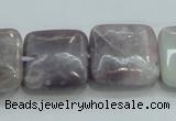 CLI62 15.5 inches 20*20mm square natural lilac jasper beads wholesale