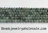 CLJ641 15.5 inches 8mm faceted round sesame jasper beads wholesale