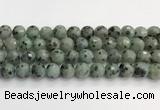 CLJ643 15.5 inches 12mm faceted round sesame jasper beads wholesale