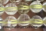 CLQ321 15.5 inches 6mm faceted round natural lemon quartz beads