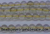 CLQ350 15 inches 4mm round natural lemon quartz beads wholesale