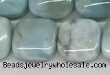 CLR131 15.5 inches 10*10mm square natural larimar gemstone beads